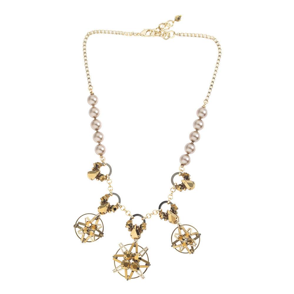 Ottaviani Collana con cristalli,perline e perle bijoux