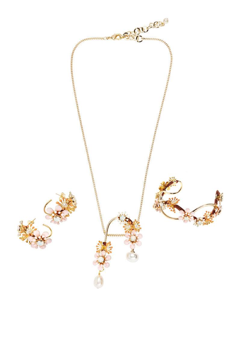 Ottaviani Collana Con Smalti,perle Bijoux E Perle Fiume