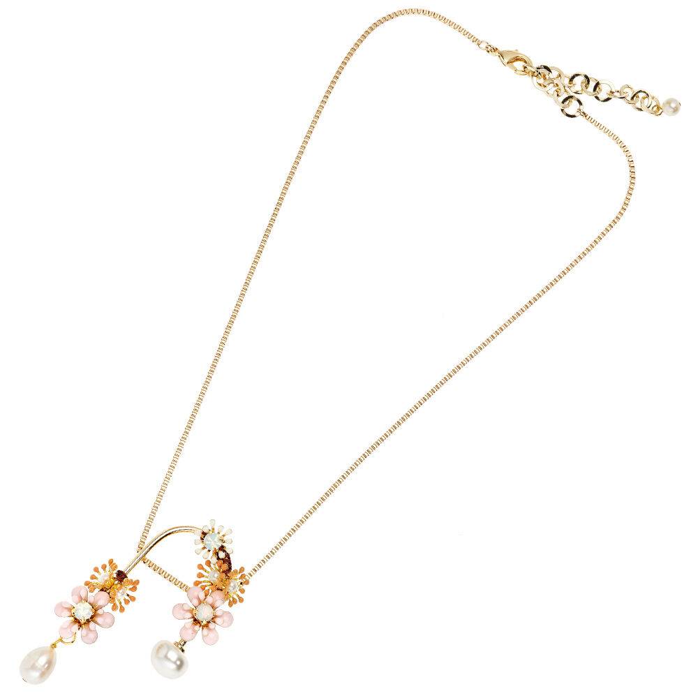 Ottaviani Collana con smalti,perle bijoux e perle fiume