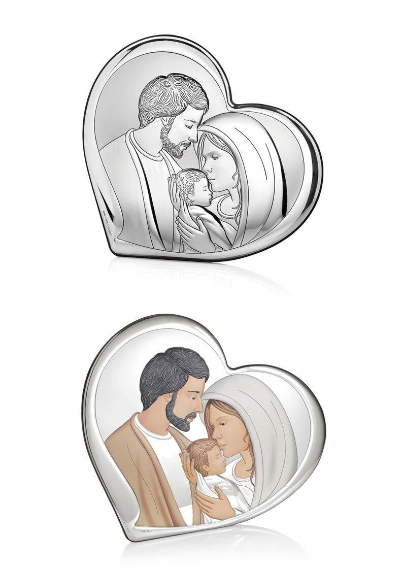 Ottaviani Icona Cuore Sacra Famiglia 15,5x14 Colorata