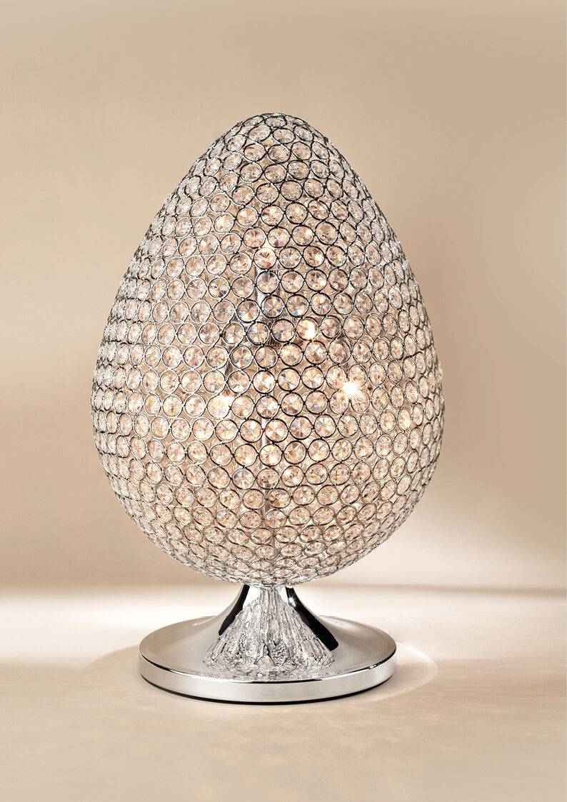 Ottaviani Lampada "l'uovo Di Diamante" Diam.cm30 H.48cm