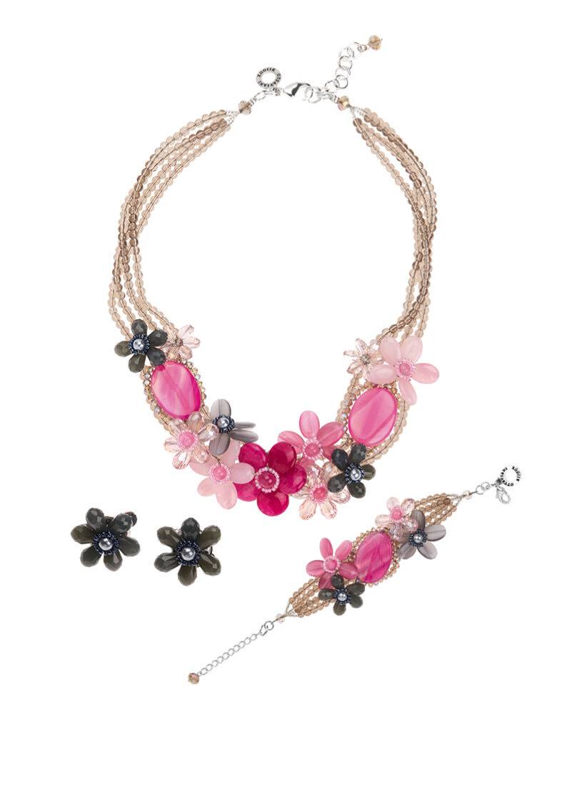 Ottaviani Orecchini Con Agata,perle,cristalli-chius Clip