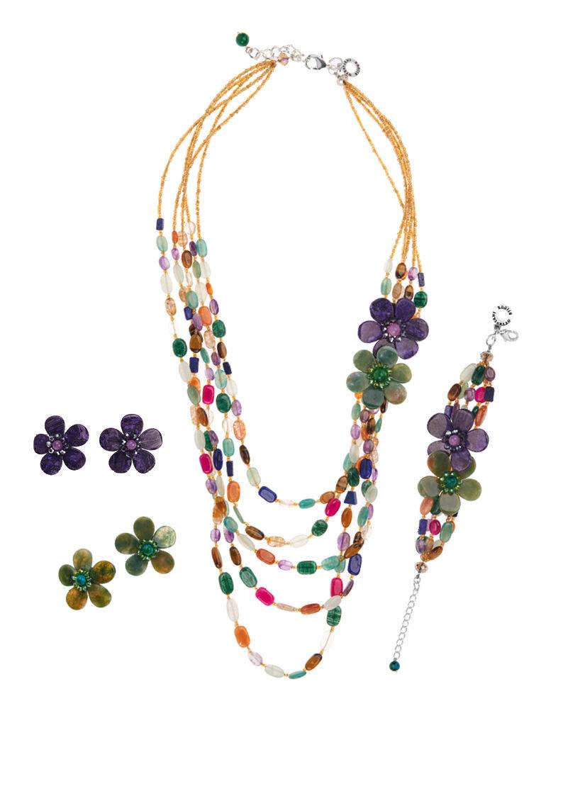 Ottaviani Orecchini Con Chaoite E Cristalli-chiusura Cli