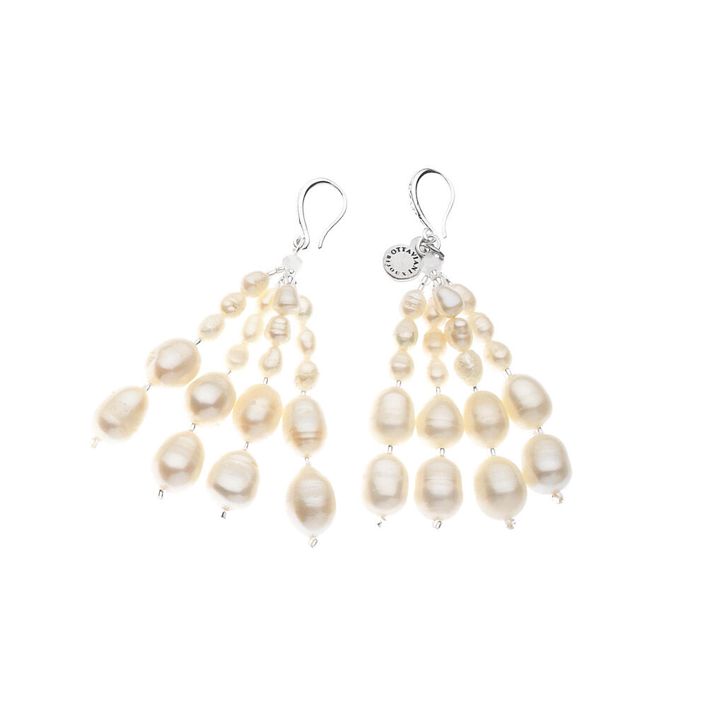 Ottaviani Orecchini con perle-chiusura metallo argentato