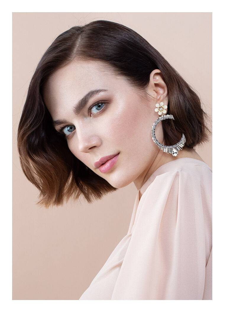 Ottaviani Orecchini Con Perle Perline Strass E Fiori Sma