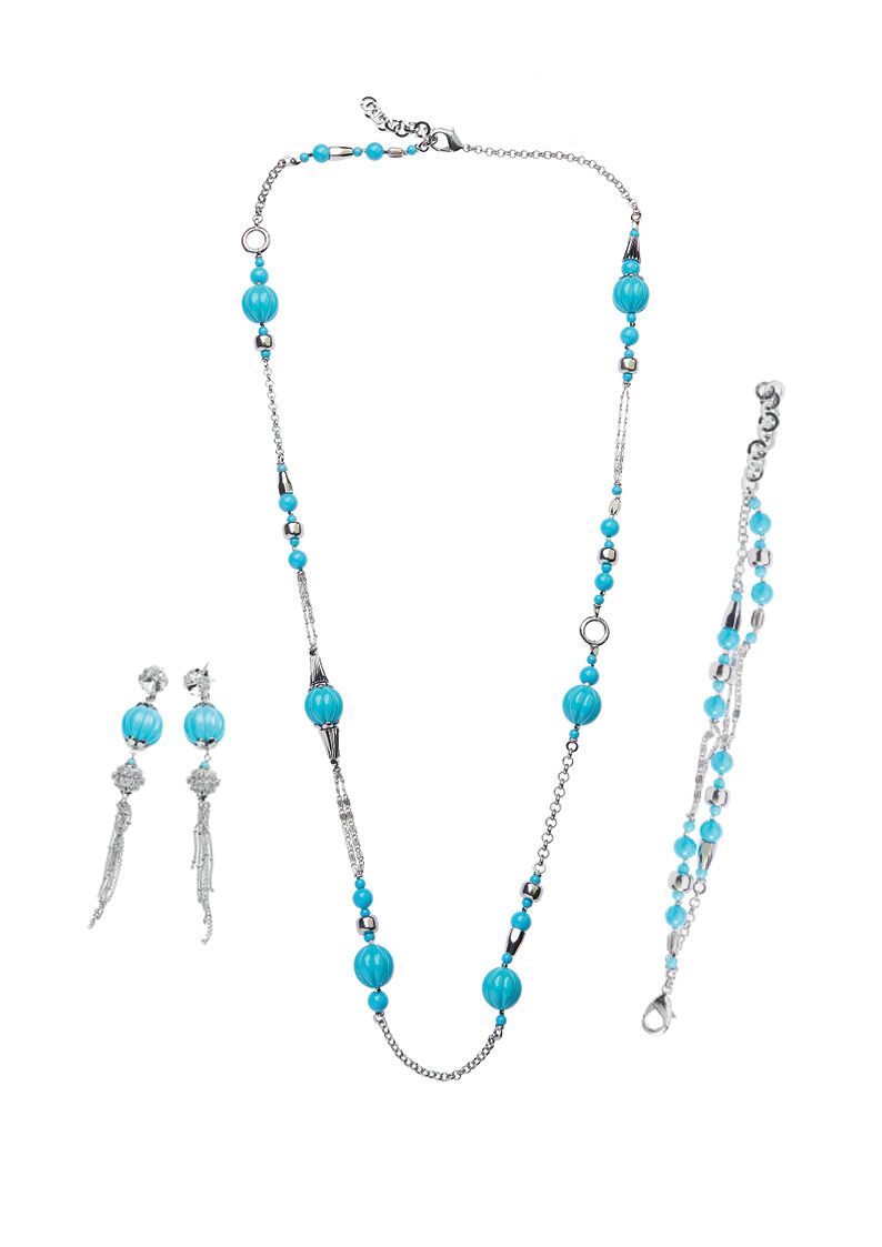 Ottaviani Orecchini Con Resina Turchese E Cristalli