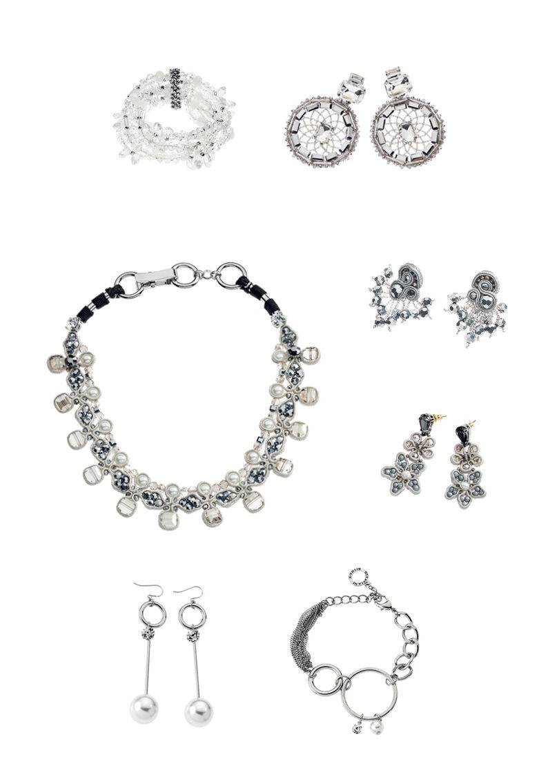 Ottaviani Orecchini In Metallo Con Strass E Perle Bijoux