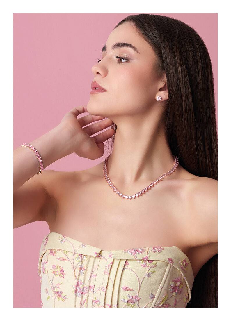 Ottaviani Orecchini Placcati Oro Rosa Con Cubic Zirconia