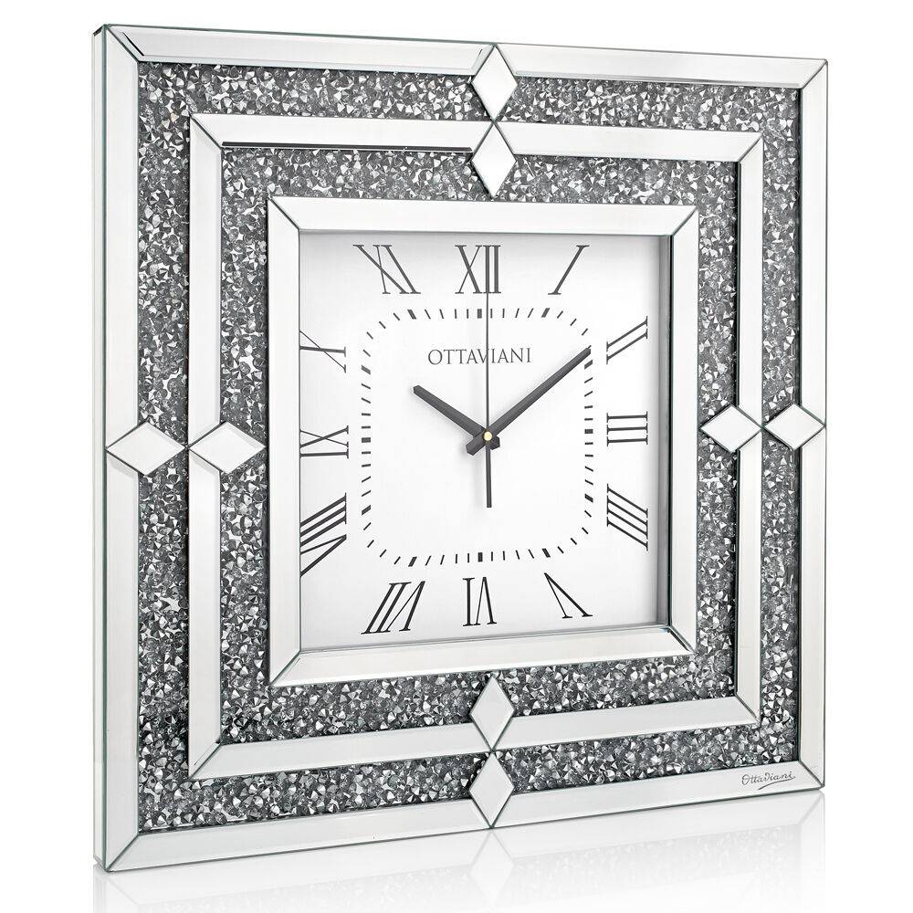 Ottaviani Orologio da parete con cristalli e strass