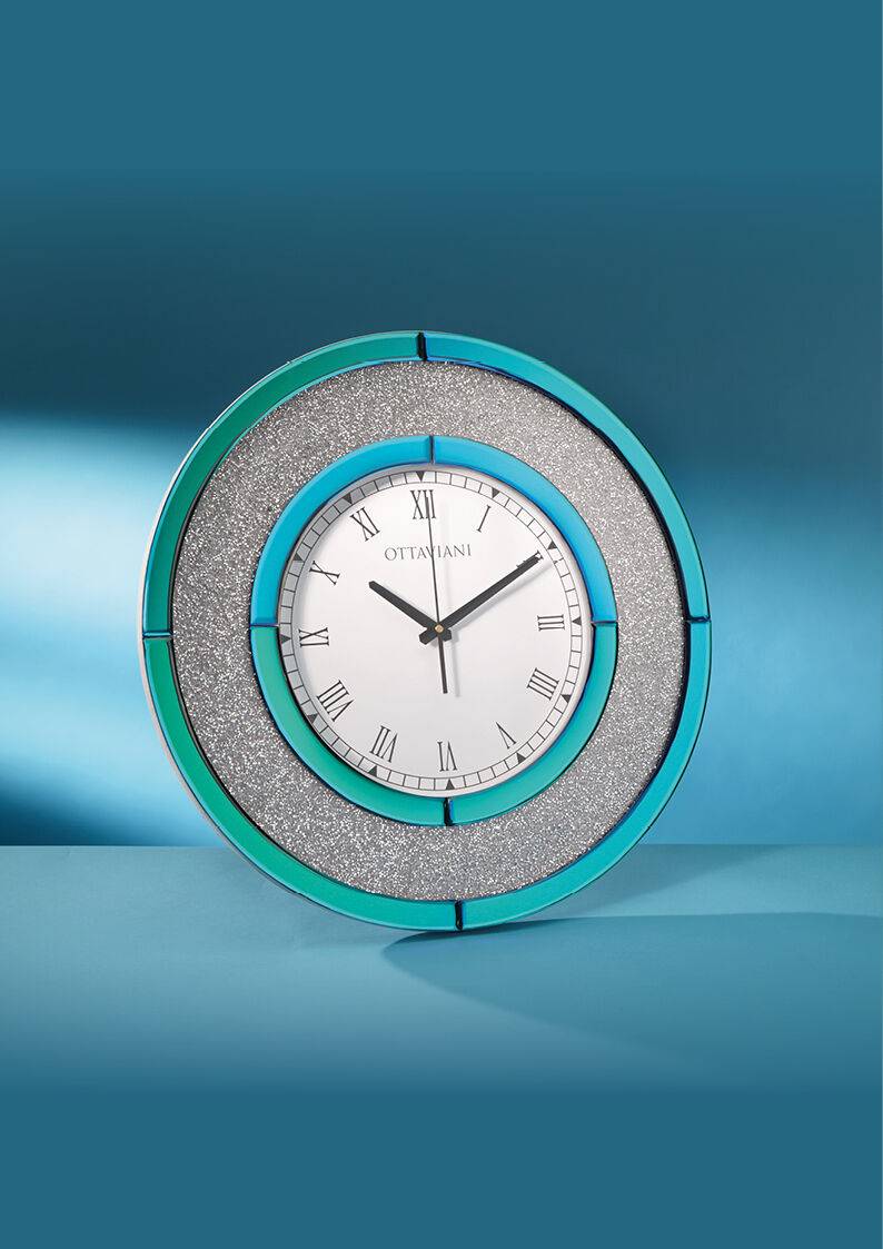 Ottaviani Orologio Da Parete "rainbow Blu" C/cr. D.50 Cm