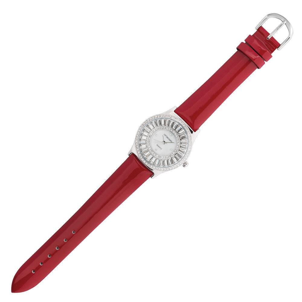 Ottaviani Orologio quarzo acciaio,strass-vernice rossa