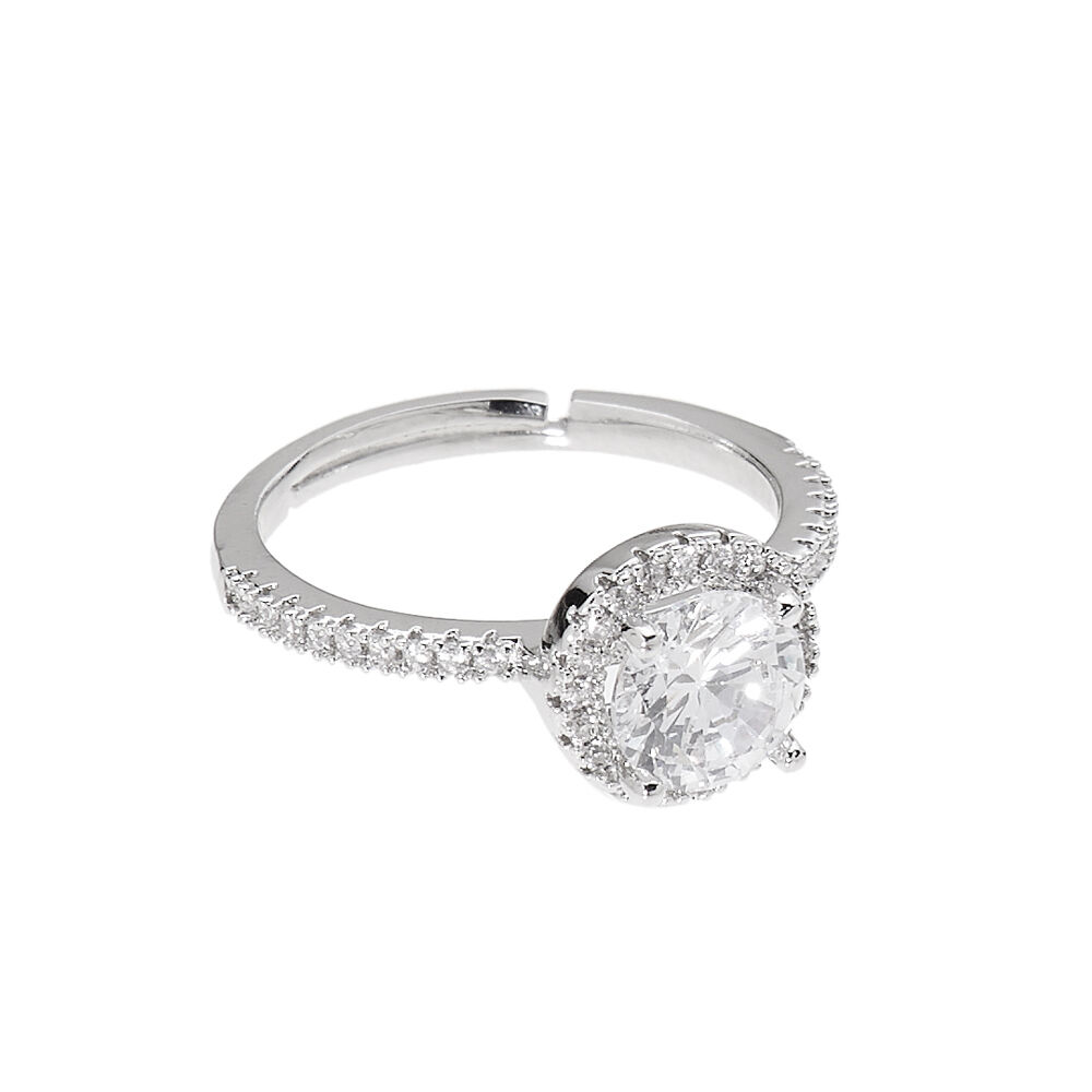 Ottaviani Anello rodiato con cubic zirconia