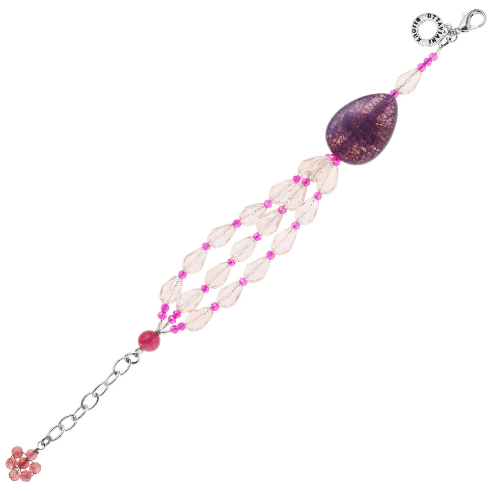 Ottaviani Bracciale con agata e cristalli