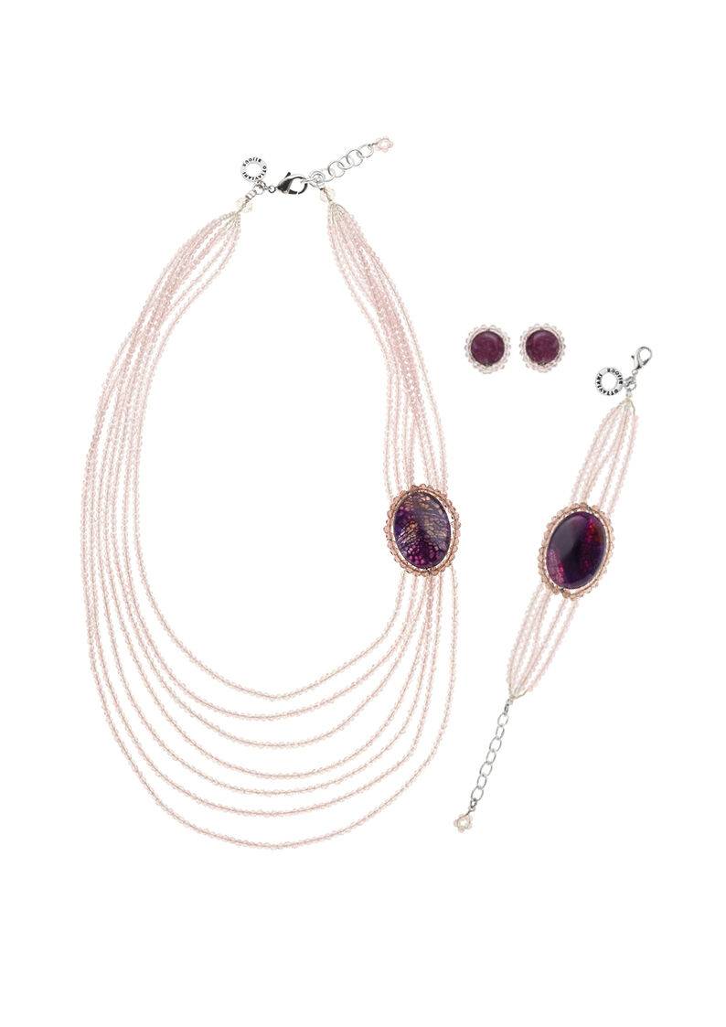 Ottaviani Bracciale Con Agata E Cristalli