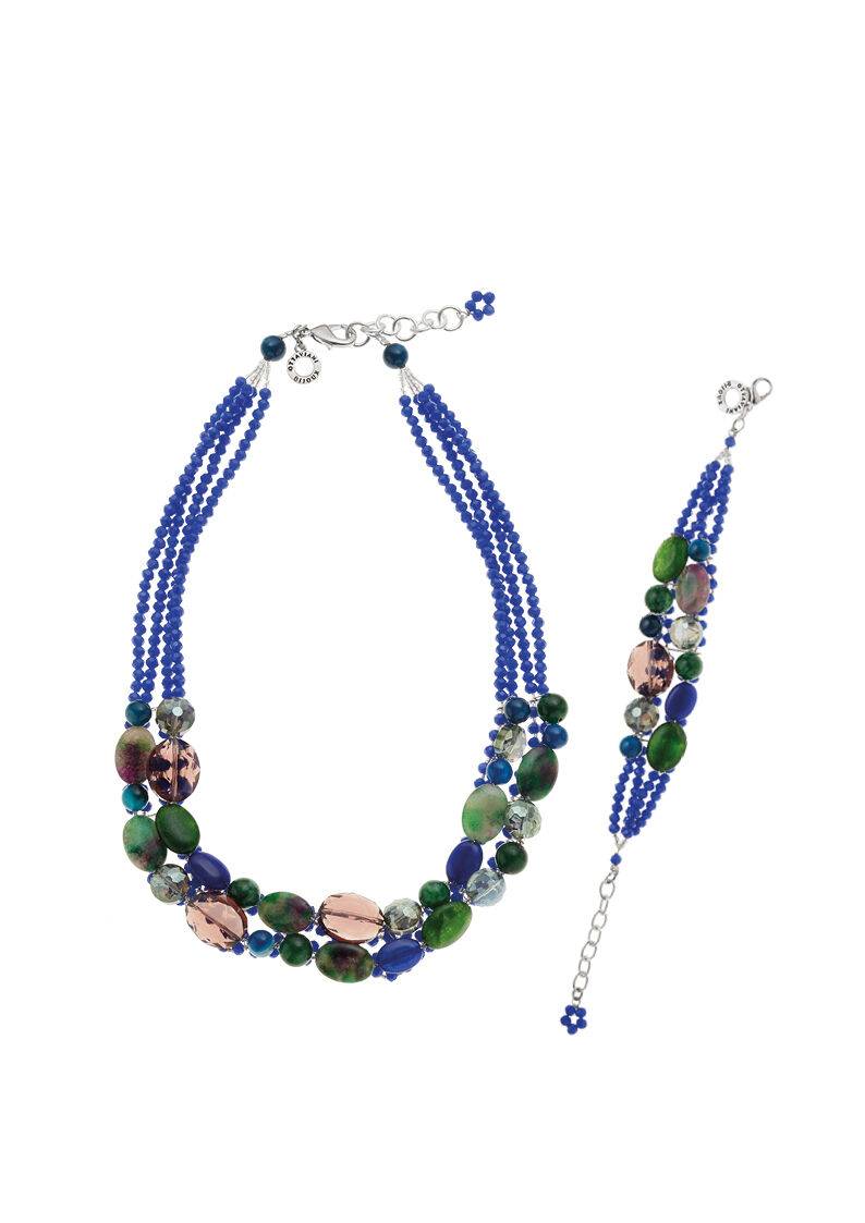 Ottaviani Bracciale Con Agata E Cristalli