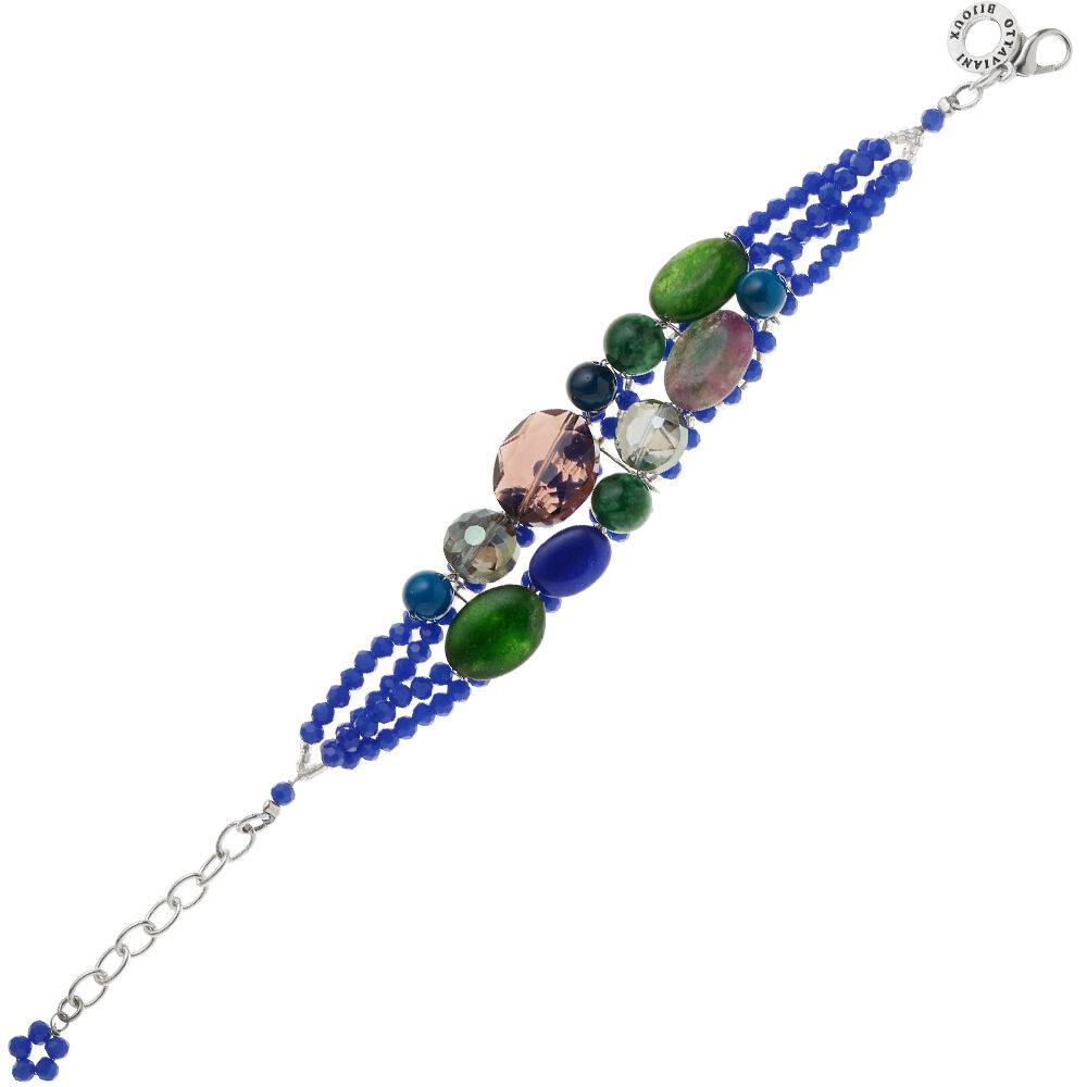 Ottaviani Bracciale con agata e cristalli