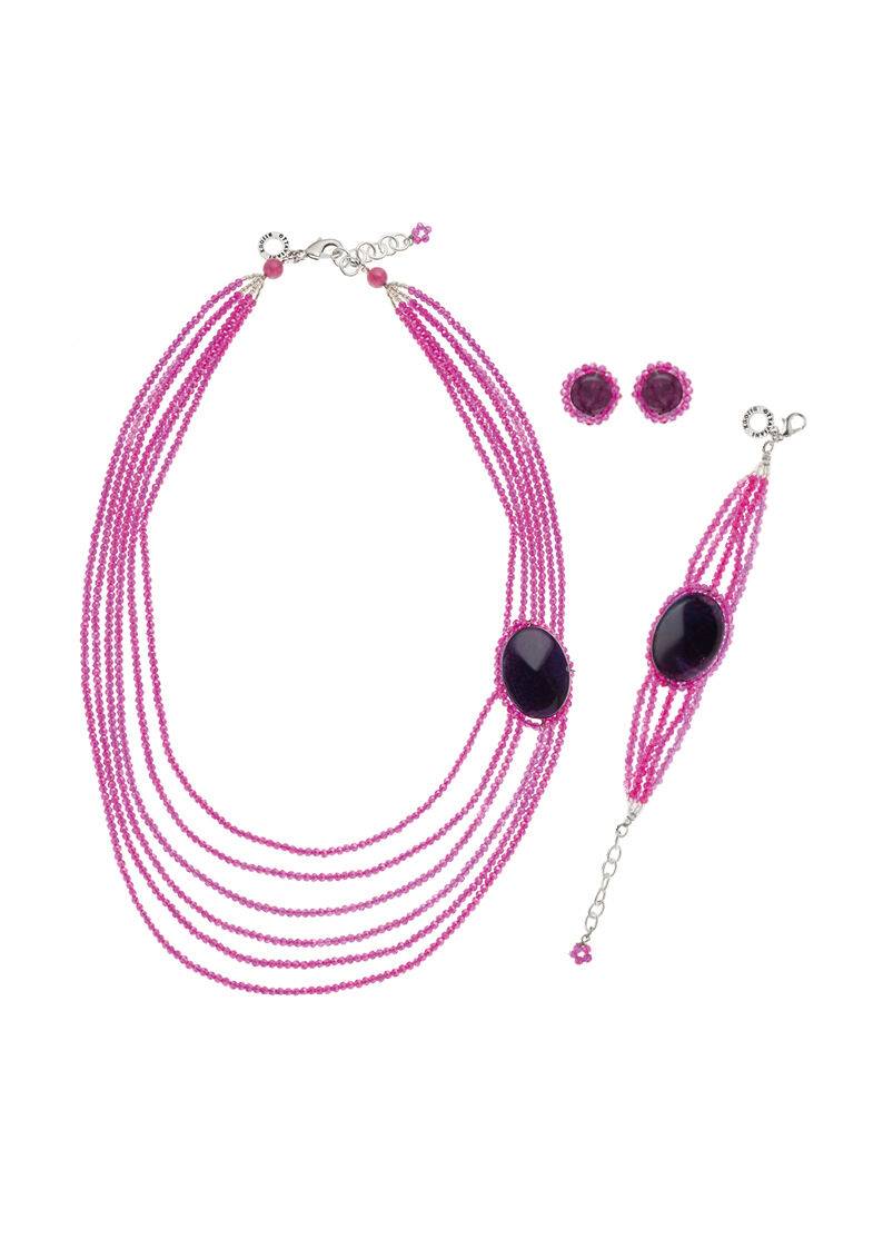 Ottaviani Bracciale Con Agata E Cristalli