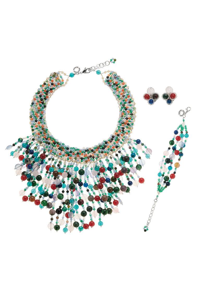 Ottaviani Bracciale Con Agata E Cristalli