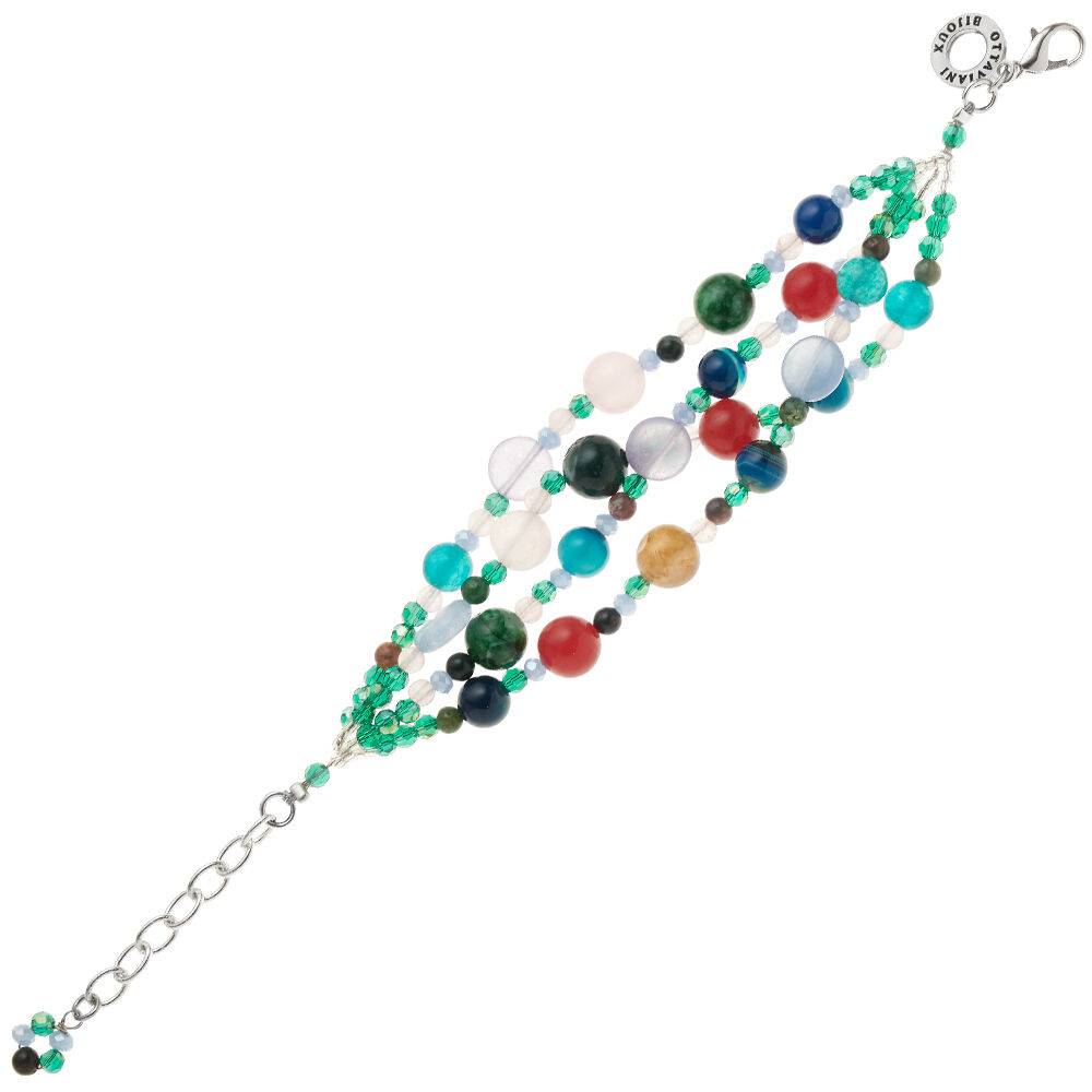 Ottaviani Bracciale con agata e cristalli