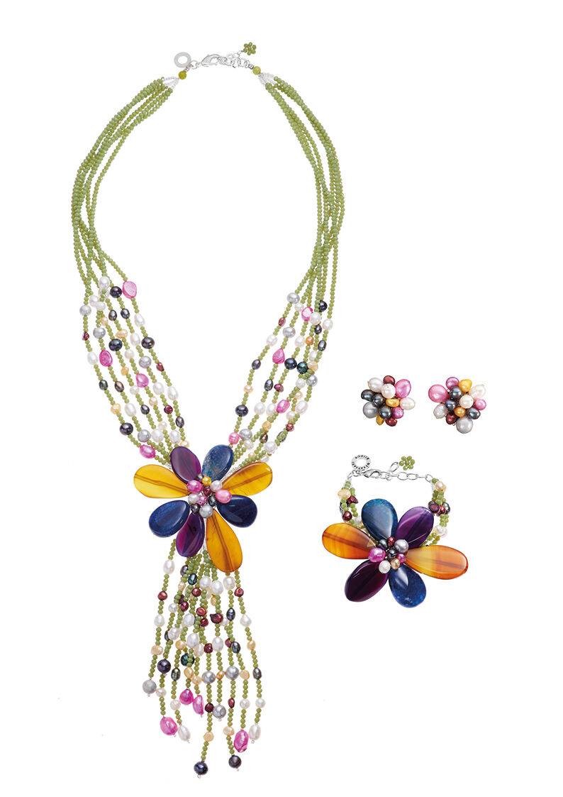 Ottaviani Bracciale Con Agata E Perle