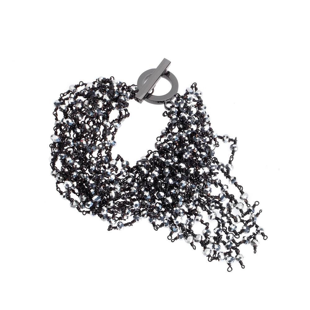 Ottaviani Bracciale con cristalli e perline