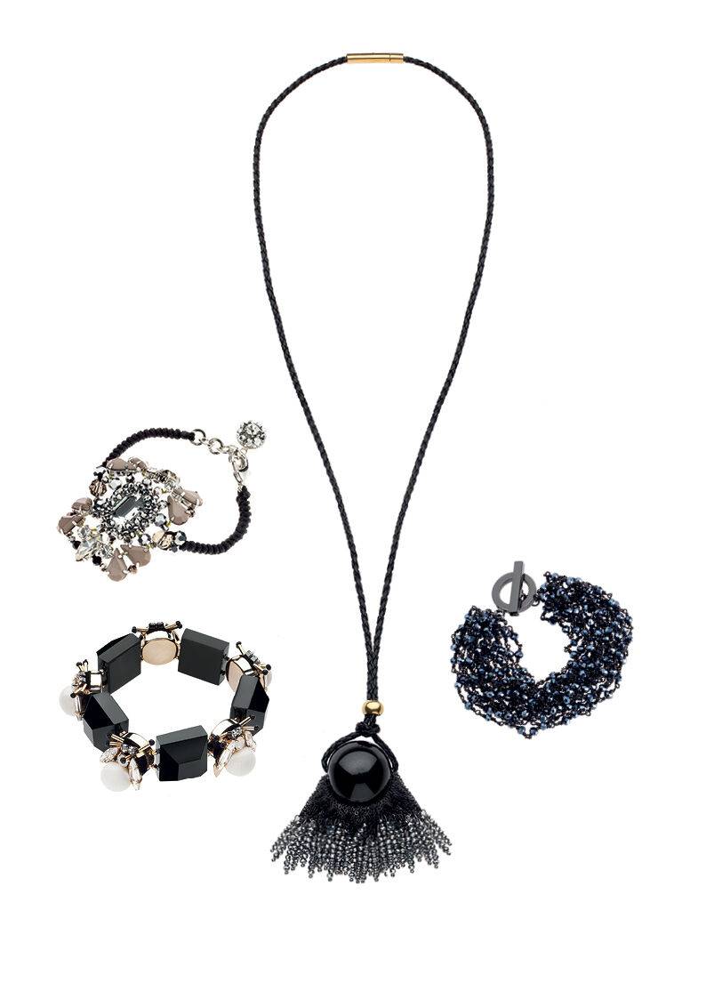 Ottaviani Bracciale Con Cristalli Strass E Perline