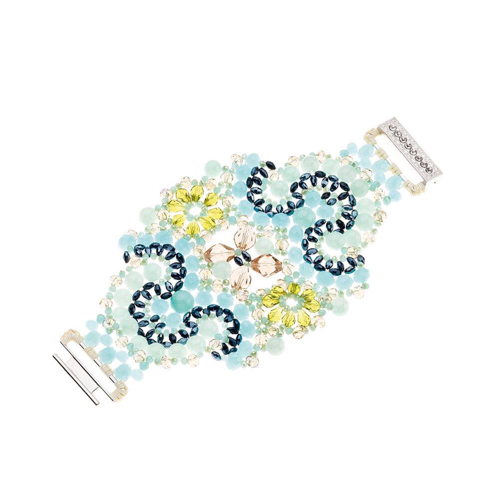 Ottaviani Bracciale con cristalli strass e perline