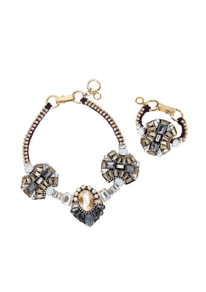 Ottaviani Bracciale Con Cristalli,strass E Perline