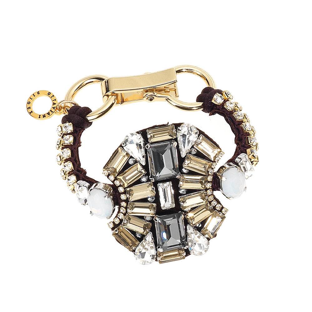 Ottaviani Bracciale con cristalli,strass e perline