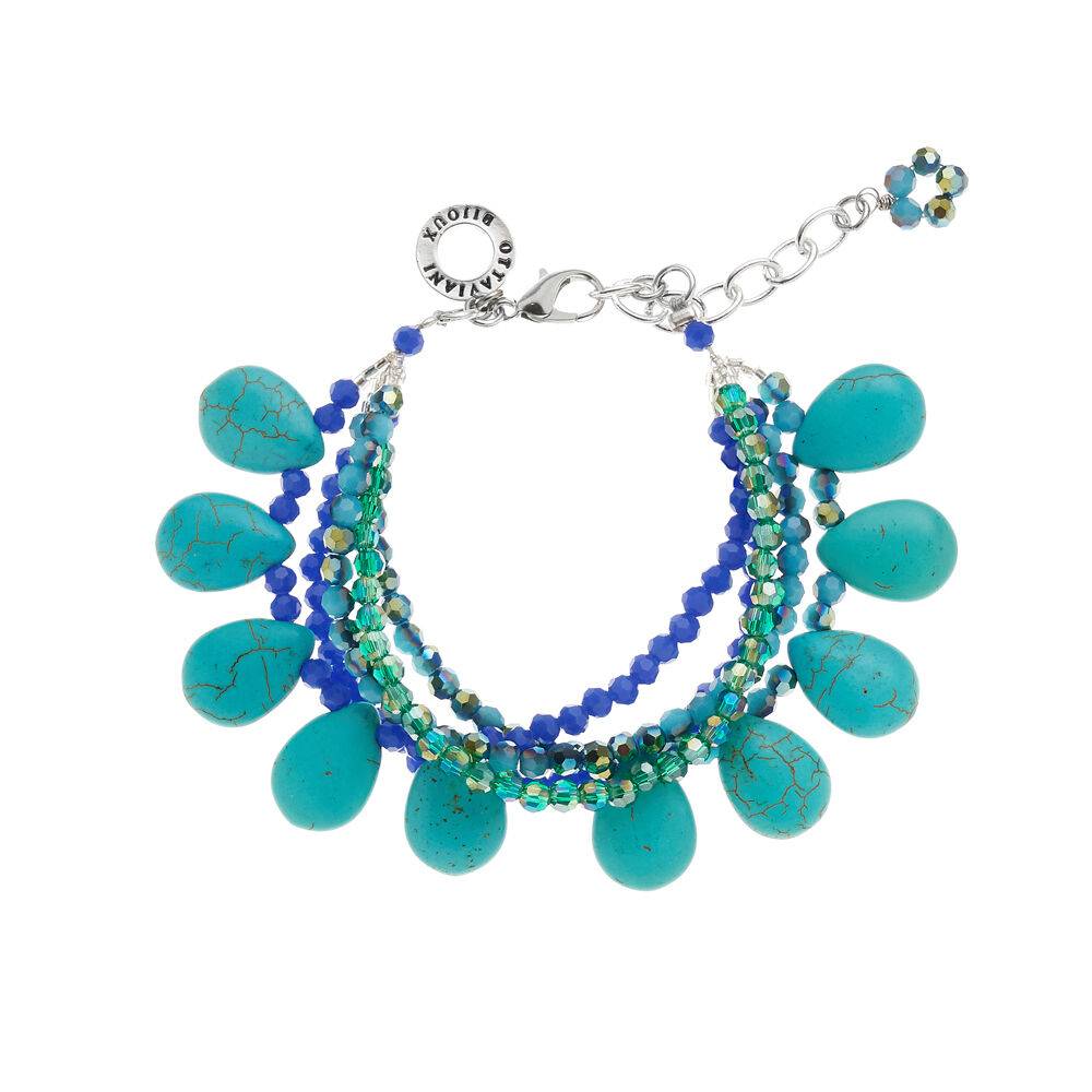 Ottaviani Bracciale con howlite e cristalli