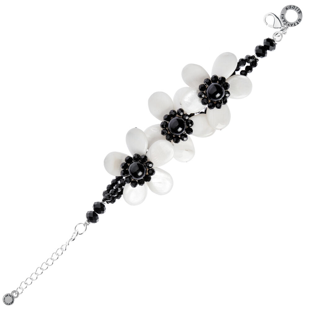 Ottaviani Bracciale Con Perle,agata E Madreperla