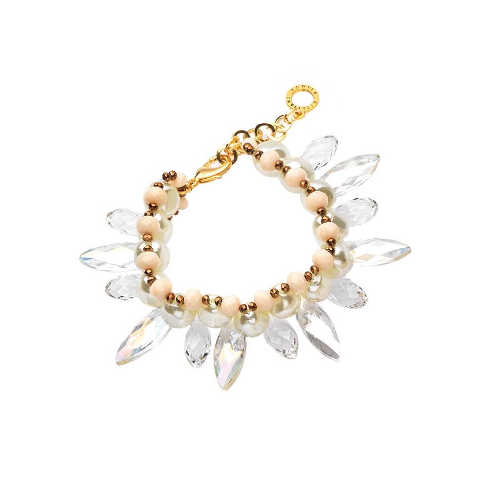 Ottaviani Bracciale con perle,cristalli e strass