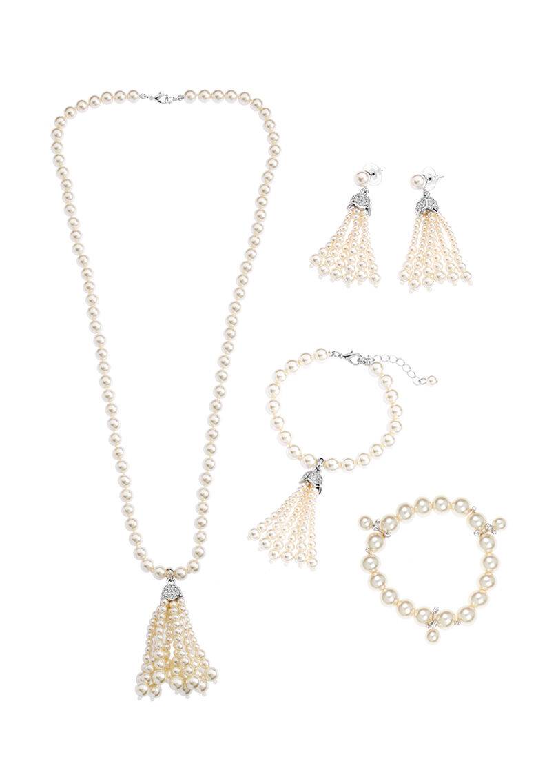 Ottaviani Bracciale Con Perle Di Vetro E Cristalli