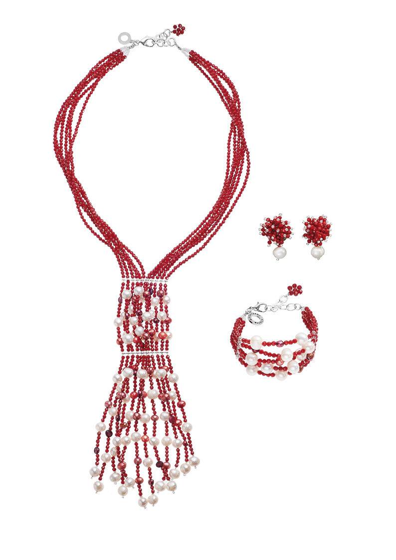 Ottaviani Bracciale Con Perle E Cristalli