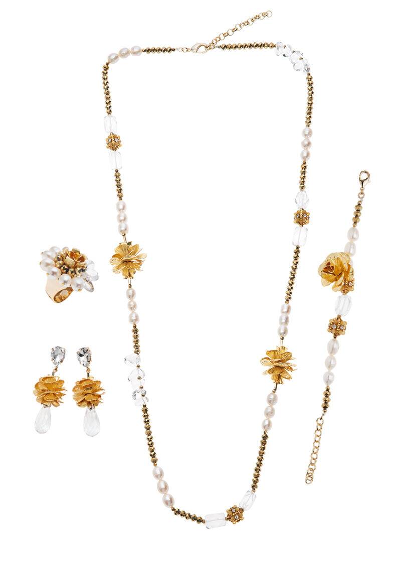 Ottaviani Bracciale Con Perline,cristalli E Strass