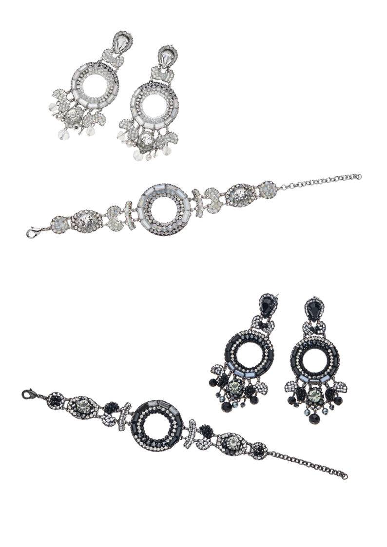 Ottaviani Bracciale Con Perline,cristalli E Strass