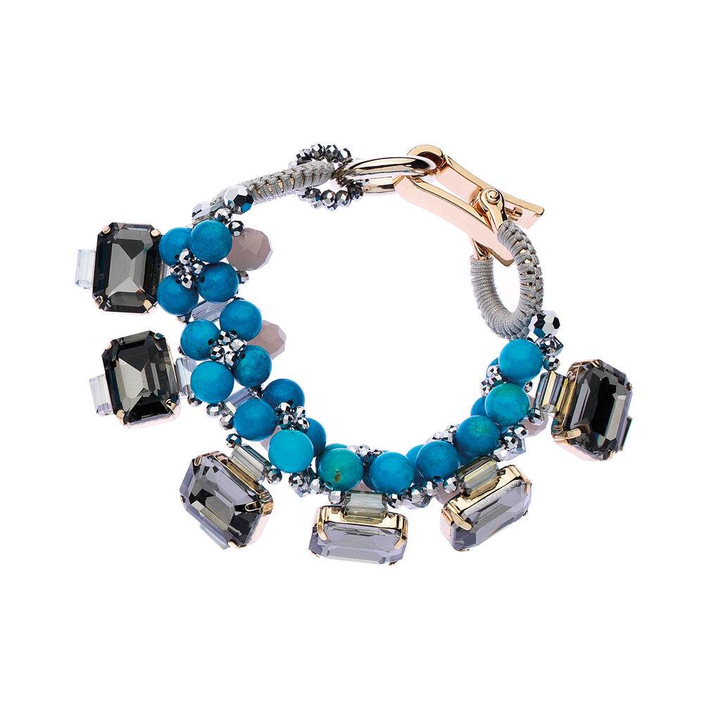 Ottaviani Bracciale con perline, cristalli e strass