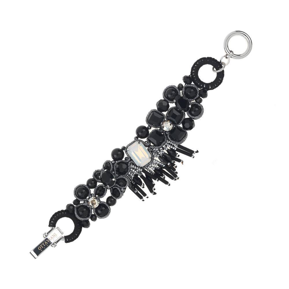 Ottaviani Bracciale Con Perline,cristalli E Strass