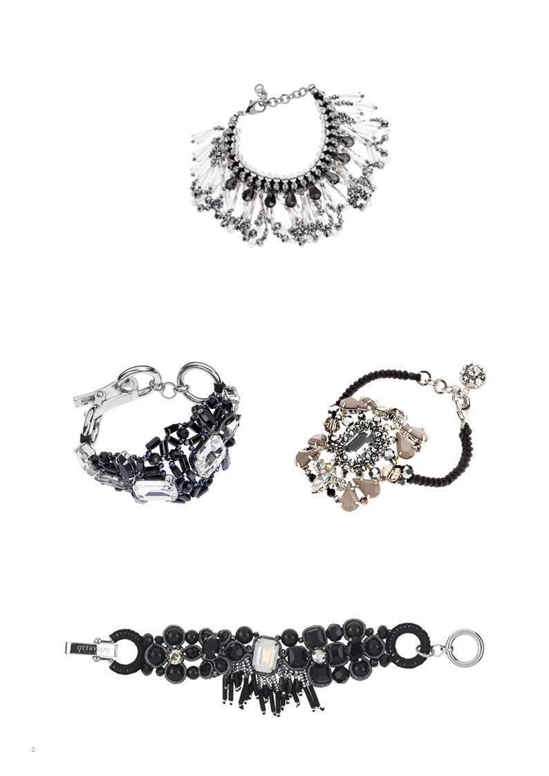 Ottaviani Bracciale Con Perline,cristalli E Strass