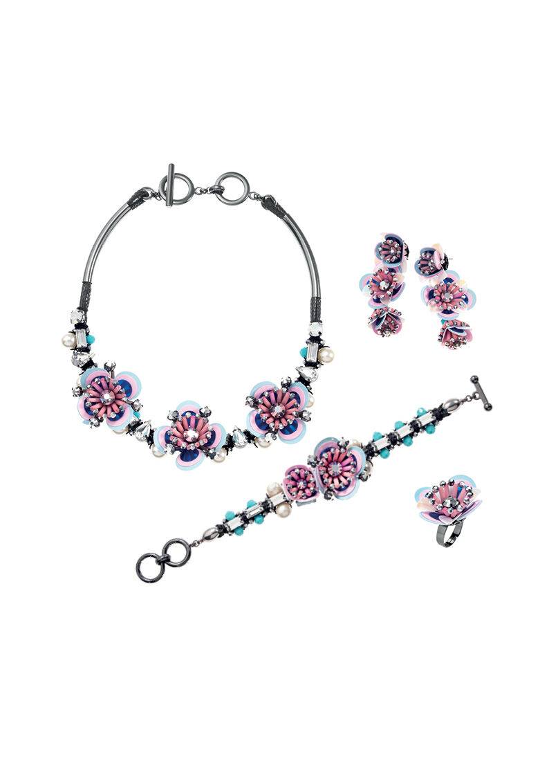 Ottaviani Bracciale Con Perline,cristalli E Strass