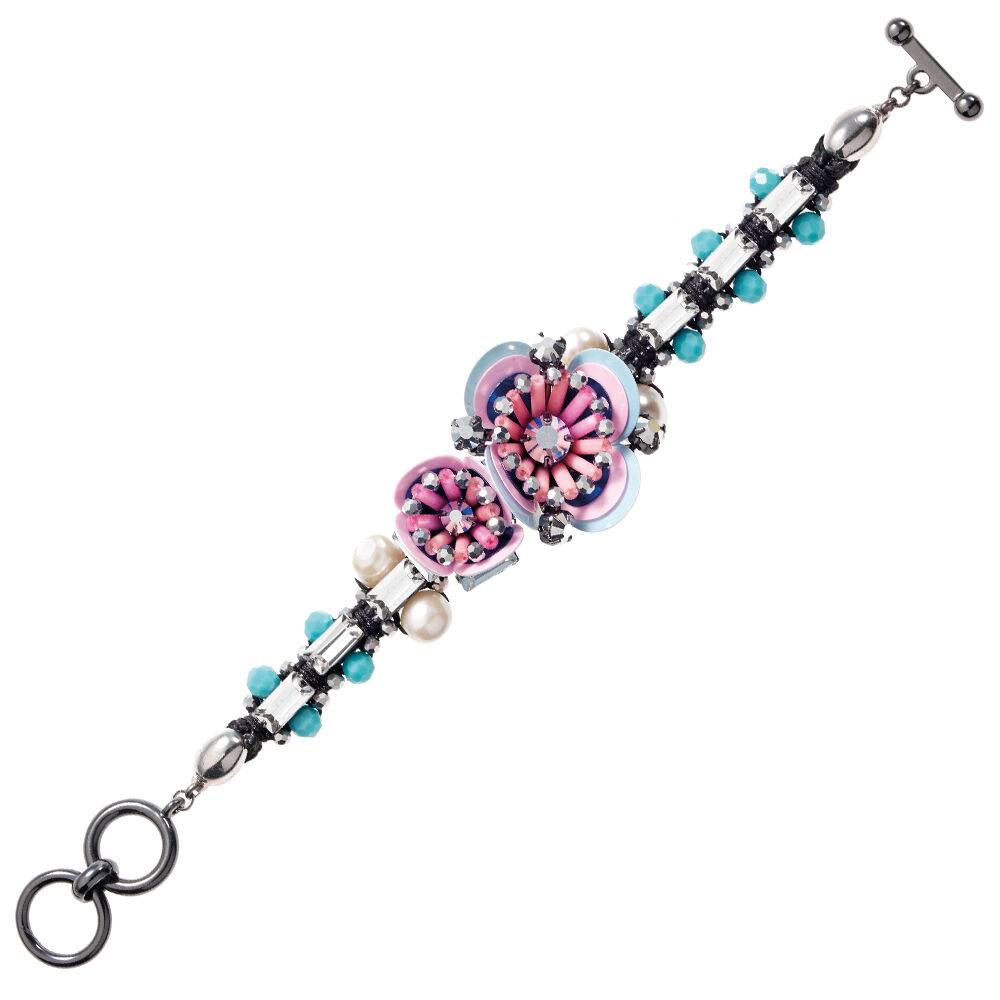Ottaviani Bracciale con perline,cristalli e strass