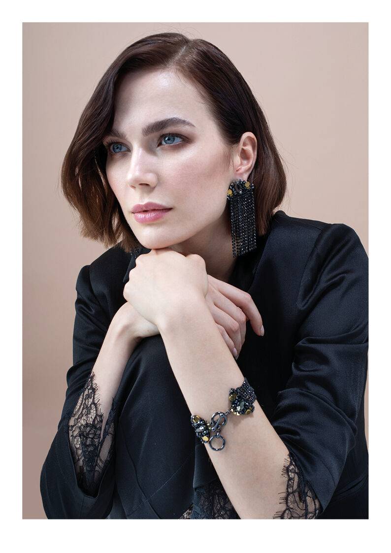 Ottaviani Bracciale Con Perline,cristalli E Strass