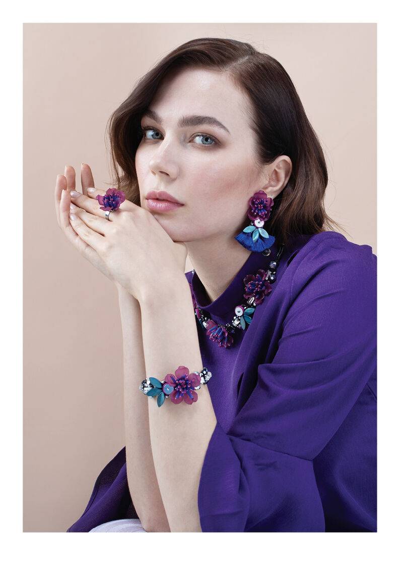 Ottaviani Bracciale Con Perline,cristalli E Strass