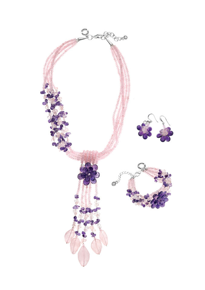 Ottaviani Bracciale Con Quarzi E Ametista