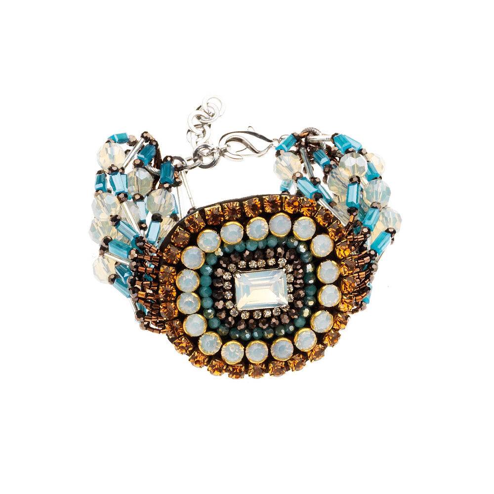 Ottaviani Bracciale con strass e perline