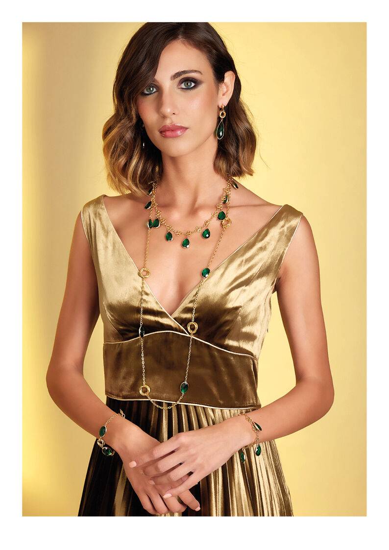 Ottaviani Bracciale Dorato Con Cristalli