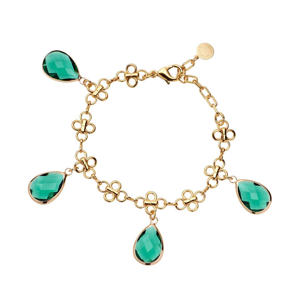 Ottaviani Bracciale dorato con cristalli