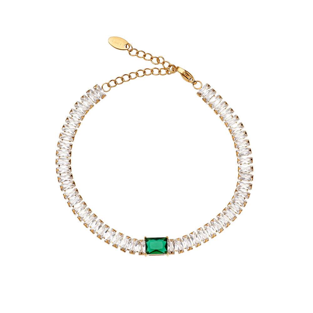 Ottaviani Bracciale dorato con cristalli