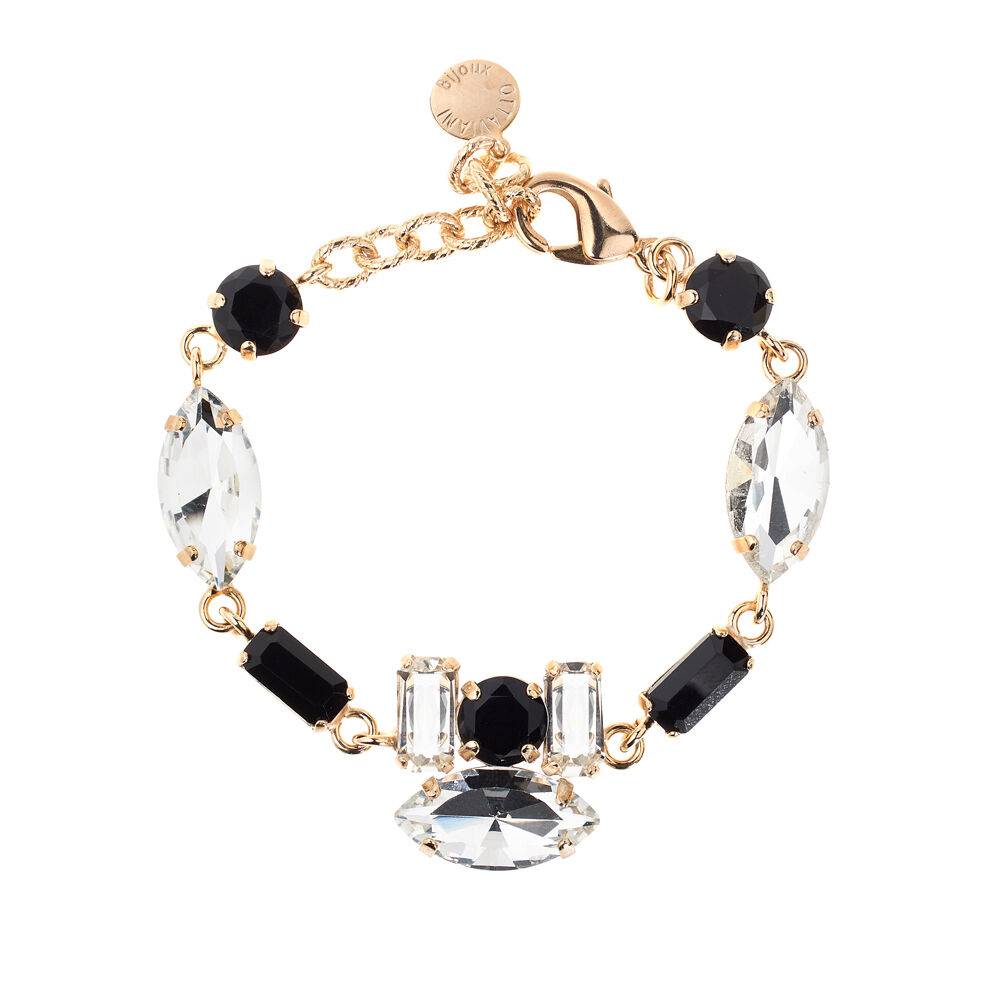 Ottaviani Bracciale dorato con cristalli