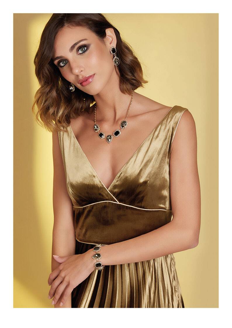 Ottaviani Bracciale Dorato Con Cristalli